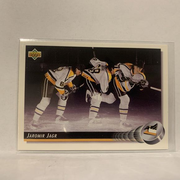#28 Jaromir Jagr Pittsburgh Penguins   1992-93 Upper Deck Hockey Card A2G