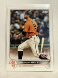 #32 Brandon Belt San Francisco Giants 2022 Topps Opening Day Baseball Card