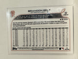 #32 Brandon Belt San Francisco Giants 2022 Topps Opening Day Baseball Card