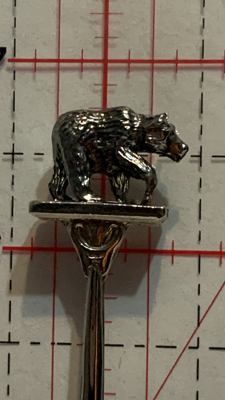 Grand Cache Alta Alberta Grizzley Bear   Souvenir Spoon