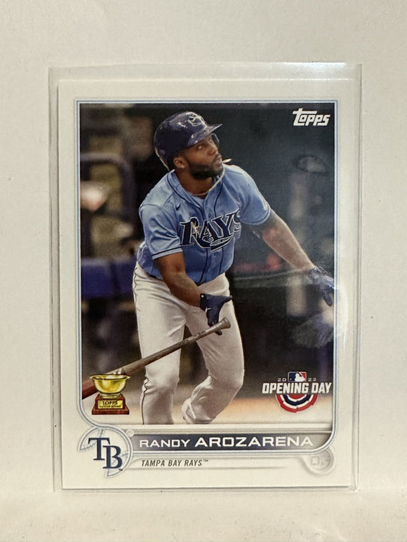 #51 Randy Arozarena All Star Rookie Tampa Bay Rays 2022 Topps Opening Day Baseball Card