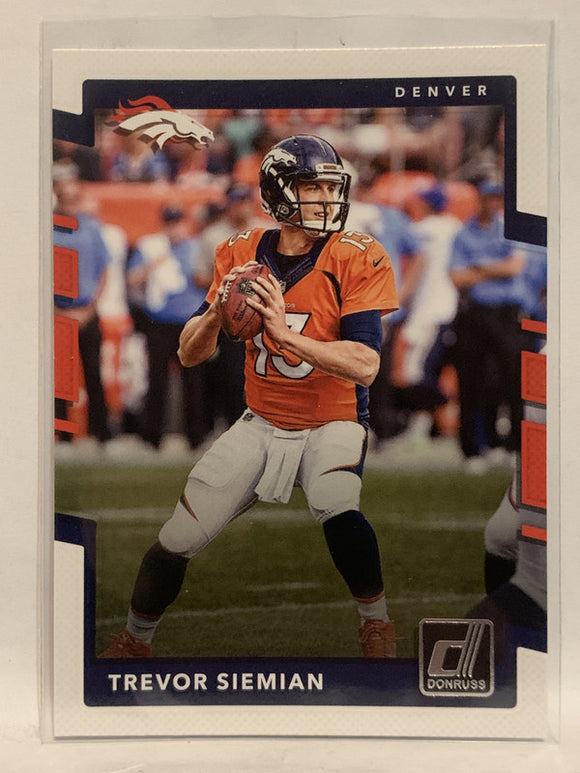 #141 Trevor Siemian Denver Broncos 2017 Donruss Football Card