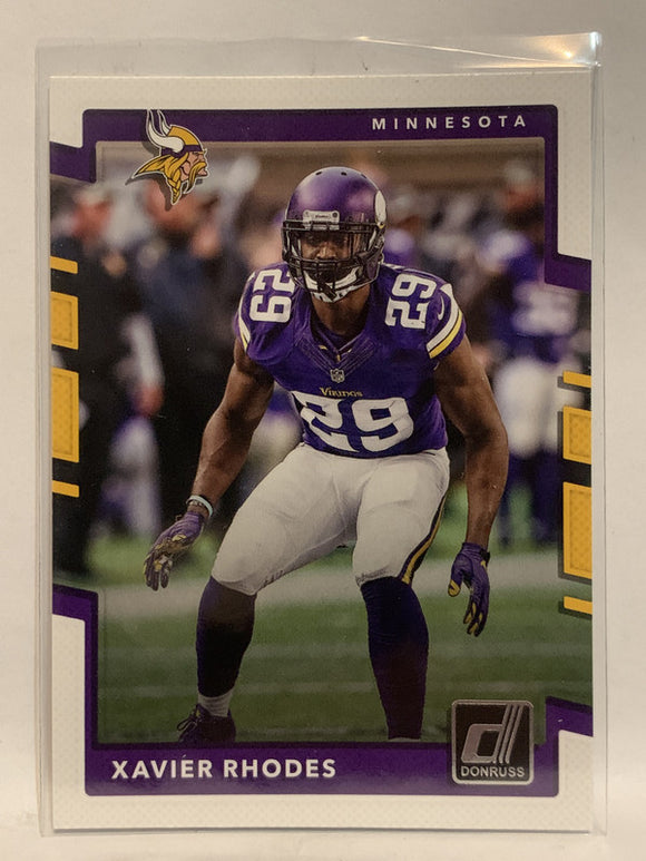 #46 Xavier Rhodes Minnesota Vikings 2017 Donruss Football Card