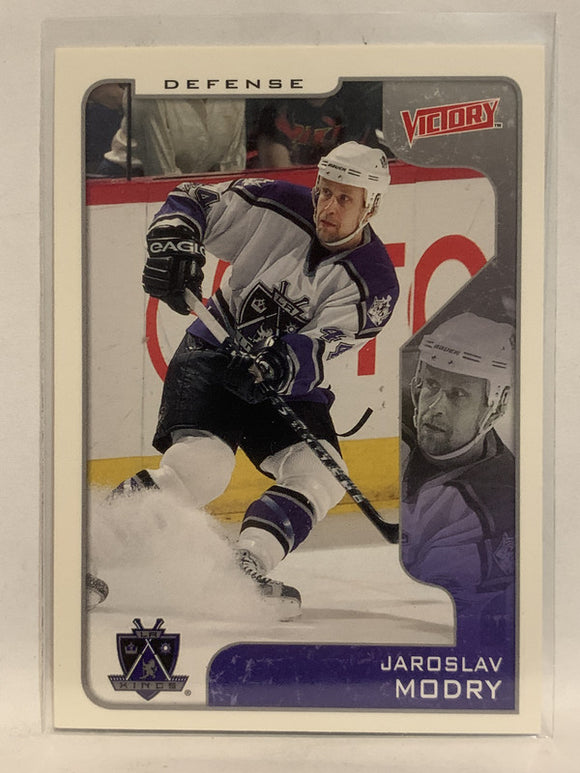 #166 Jaroslav Modry Los Angeles Kings 2001-02 Upper Deck Victory Hockey Card