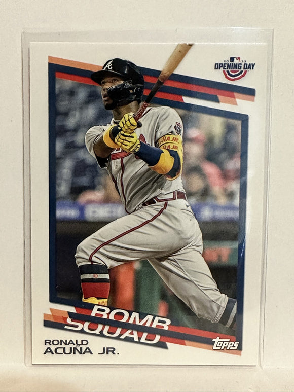 #BS-13 Ronald Acuna Jr Atlanta Braves 2022 Topps Opening Day Baseball Card