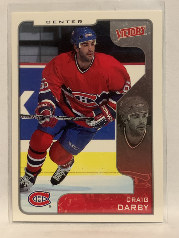 #191 Craig Darby Montreal Canadiens 2001-02 Upper Deck Victory Hockey Card