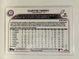 #20 Curtis Terry Rookie Texas Rangers 2022 Topps Opening Day Baseball Card