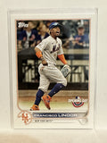 #84 Francisco Lindor New York Mets 2022 Topps Opening Day Baseball Card