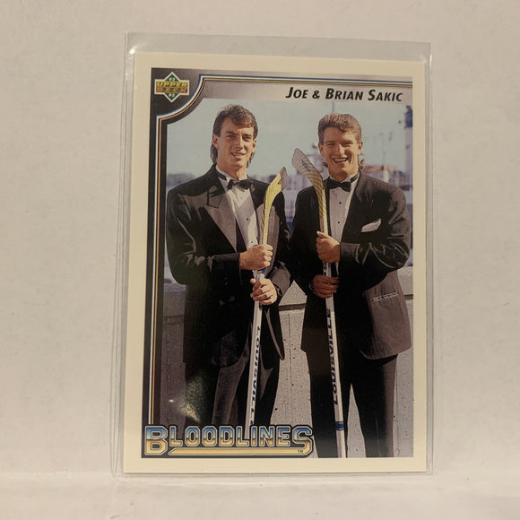 #36 Joe Brian Sakic   Bloodlines 1992-93 Upper Deck Hockey Card A2H