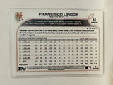 #84 Francisco Lindor New York Mets 2022 Topps Opening Day Baseball Card