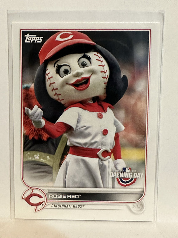 #M-4 Rosie Red Cincinnati Reds 2022 Topps Opening Day Baseball Card