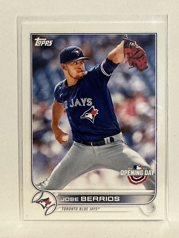 #69 Jose Berrios Toronto Blue Jays 2022 Topps Opening Day Baseball Card