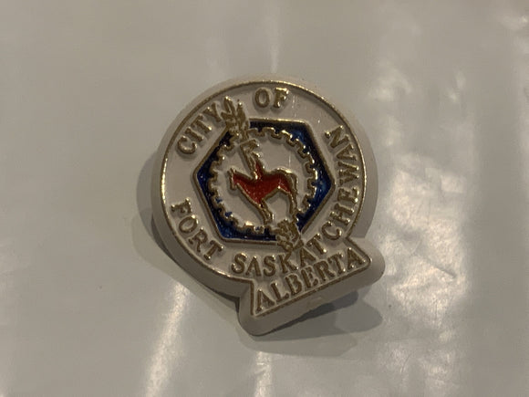 City of Fort Saskatchewan Alberta Lapel Hat Pin CW