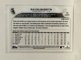 #72 Gavin Sheets Rookie Chicago White Sox 2022 Topps Opening Day Baseball Card