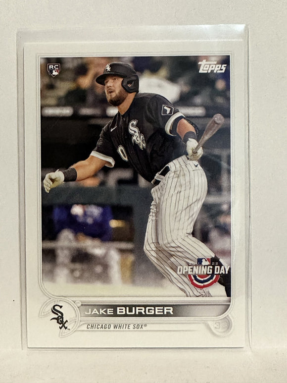 #141 Jake Burger Rookie Chicago White Sox 2022 Topps Opening Day Baseball Card