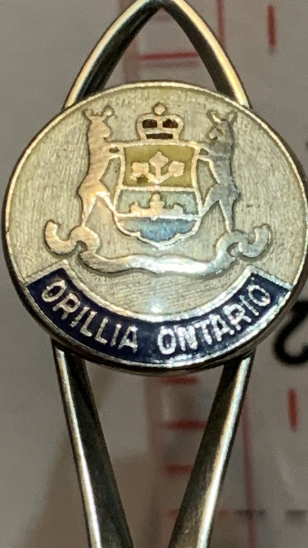 Orillia Spoon Canada Ontario Coat of Arms  Sterling Souvenir Spoon