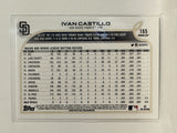 #165 Ivan Castillo Rookie San Diego Padres 2022 Topps Opening Day Baseball Card