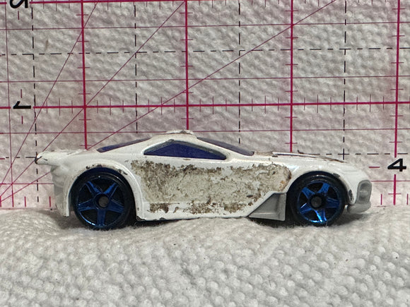 White Scorcher 2012 Mcdonalds  Hot Wheels Diecast Car
