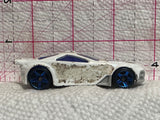 White Scorcher 2012 Mcdonalds  Hot Wheels Diecast Car