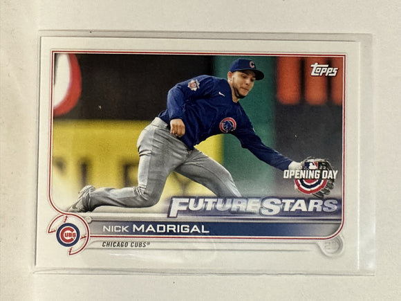 #3 Nick Madrigal Future Stars Chicago Cubs 2022 Topps Opening Day Baseball Card