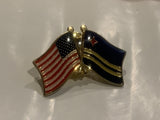 USA Aruba Friendship Flags Lapel Hat Pin CW