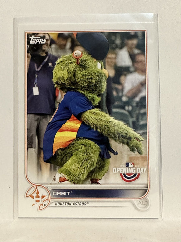 #M-9 Orbit Houston Astros 2022 Topps Opening Day Baseball Card