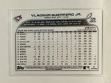 #220 Vladimir Guerrero Jr Toronto Blue Jays 2022 Topps Opening Day Baseball Card