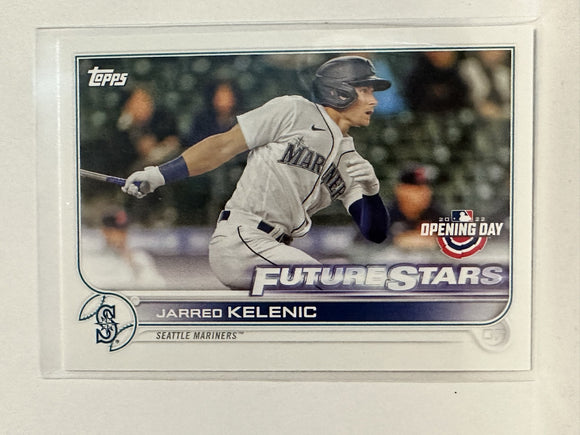 #2 Jarred Kelenic Seattle Mariners 2022 Topps Opening Day Baseball Card