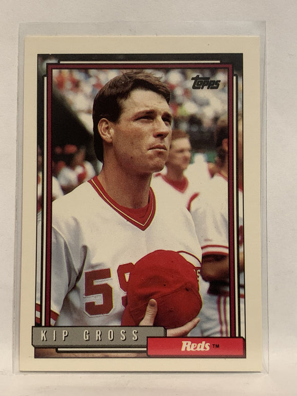 #372 Kip Gross Cincinnati Reds 1992 Topps Baseball Card