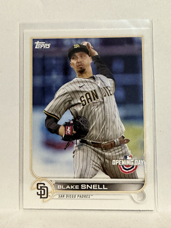 #216 Blake Snell San Diego Padres 2022 Topps Opening Day Baseball Card