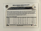 #78 Brandon Woodruff Milwaukee Brewers 2022 Topps Opening Day Baseball Card