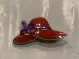 Red Hat Lapel Hat Pin CW