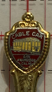 Cable Car San Francisco California   Souvenir Spoon