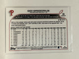 #46 Didi Gregorius Philadelphia Phillies 2022 Topps Opening Day Baseball Card