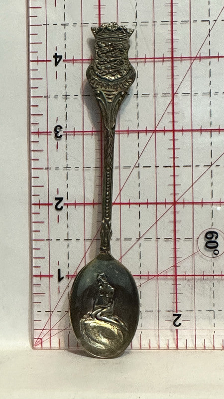 Denmark Mermaid Statue Souvenir Spoon