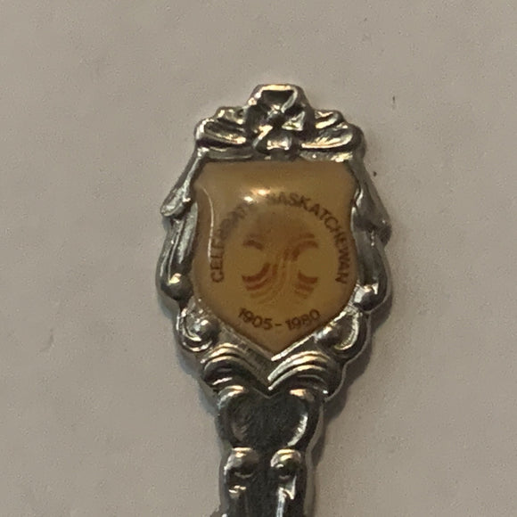 Celebrate saskatchewan 1905 1980 collectable Souvenir Spoon PH