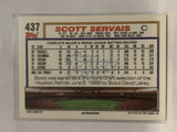 #437 Scott Servais Houston Astros 1992 Topps Baseball Card