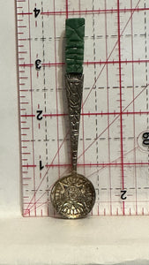 Mexico Calendar Green Idol Souvenir Spoon