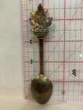 Dolphins Jumping Maple Leaf Souvenir Spoon
