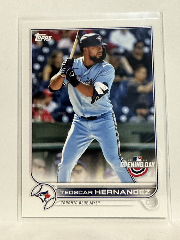 #109 Teoscar Hernandez Toronto Blue Jays 2022 Topps Opening Day Baseball Card