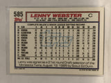 #585 Lenny Webster Minnesota Twins 1992 Topps Baseball Card
