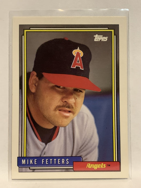 #602 Mike Fetters Los Angeles Angels 1992 Topps Baseball Card