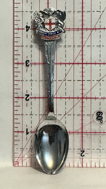 London England Coat of Arms Motto Souvenir Spoon