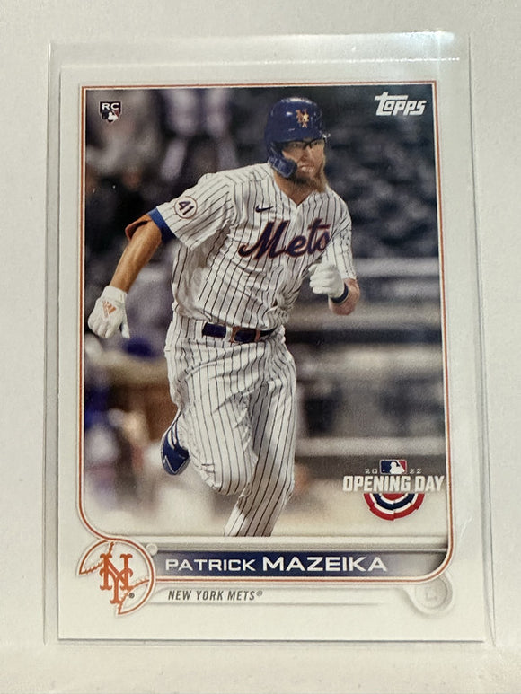 #19 Patrick Mazeika Rookie New York Mets 2022 Topps Opening Day Baseball Card
