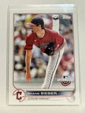 #164 Shane Bieber Cleveland Guardians 2022 Topps Opening Day Baseball Card