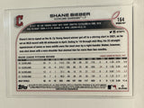 #164 Shane Bieber Cleveland Guardians 2022 Topps Opening Day Baseball Card