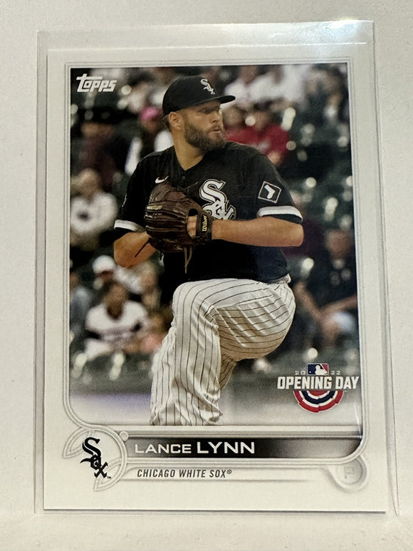 #192 Lance Lynn Chicago White Sox 2022 Topps Opening Day Baseball Card