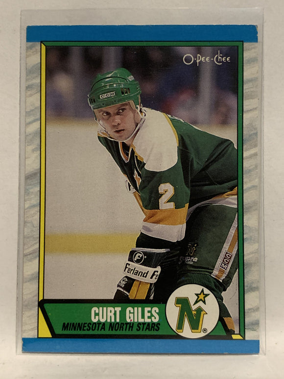 #213 Curt Giles Minnesota North Stars 1989-90 O-Pee-Chee Hockey Card