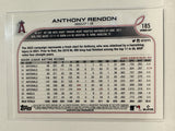 #185 Anthony Rendon Los Angeles Angels 2022 Topps Opening Day Baseball Card