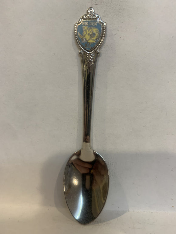 Golden BC Bighorn Sheep Souvenir Spoon